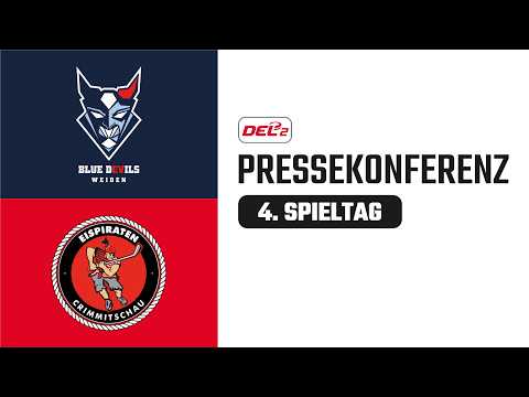 Pressekonferenz 4. Spieltag | Blue Devils Weiden vs. Eispiraten Crimmitschau | DEL2 Saison 2026/27