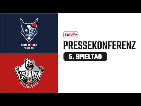 Pressekonferenz 5. Spieltag | Blue Devils Weiden vs. Eisbären Regensburg | DEL2 Saison 2026/27