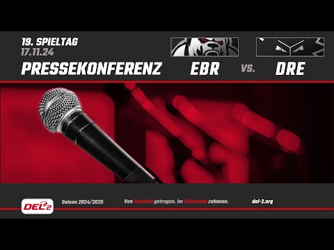 Pressekonferenz Spieltag 19: Eisbären Regensburg vs. Dresdner Eislöwen