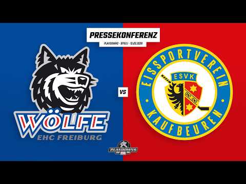 Pressekonferenz Playdowns-Spiel 1 | DEL2 | EHC Freiburg - ESV Kaufbeuren