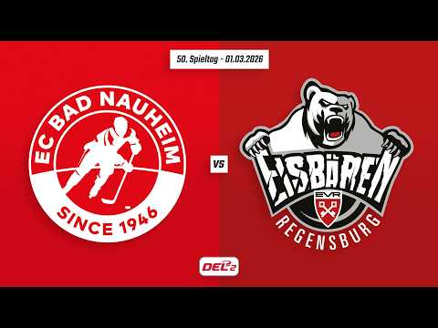 50. Spieltag DEL2 | EC Bad Nauheim vs. Eisbären Regensburg | Game Highlights