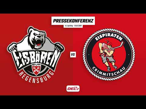 Pressekonferenz 45. Spieltag | Eisbären Regensburg - Eispiraten Crimmitschau