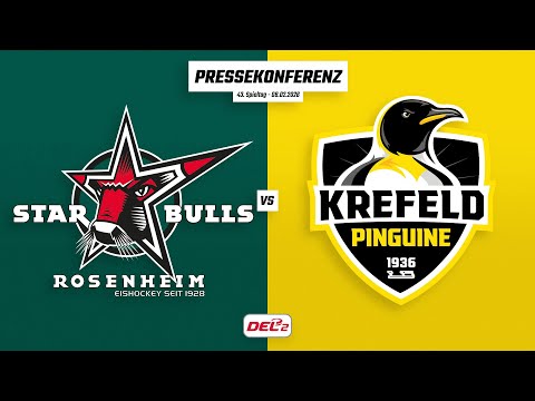 Pressekonferenz 43. Spieltag | Starbulls Rosenheim - Krefeld Pinguine