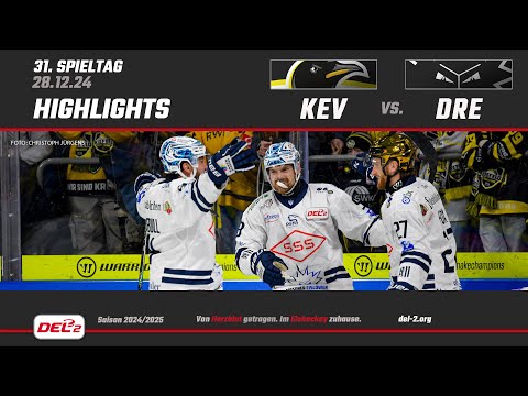 DEL2 Game Highlights Spieltag 31: Krefeld Pinguine vs. Dresdner Eislöwen