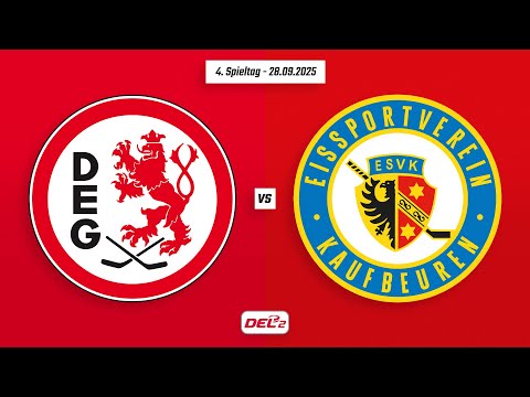 4. Spieltag DEL2 | Düsseldorfer EG vs. ESV Kaufbeuren | Game Highlights