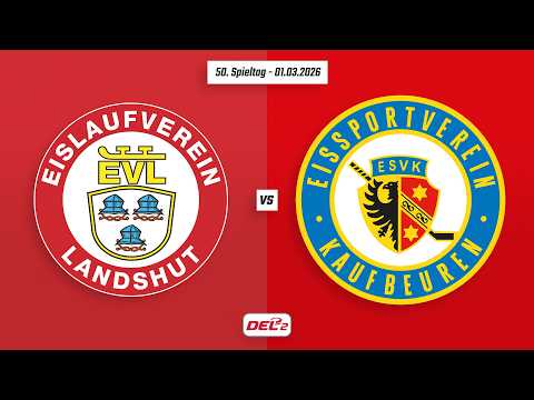 50. Spieltag DEL2 | EV Landshut vs. ESV Kaufbeuren | Game Highlights