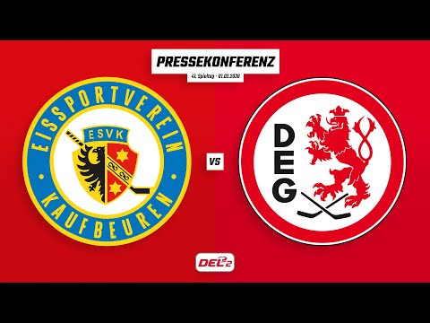 Pressekonferenz 41. Spieltag | ESV Kaufbeuren - Düsseldorfer EG