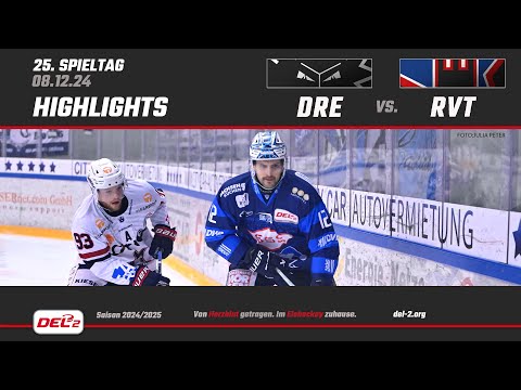 Game Highlights Spieltag 25: Dresdner Eislöwen vs. Ravensburg Towerstars