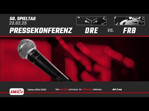 DEL2 Pressekonferenz Spieltag 50: Dresdner Eislöwen vs. EHC Freiburg