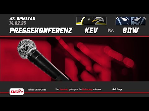 DEL2 Pressekonferenz Spieltag 47: Krefeld Pinguine vs. Blue Devils Weiden