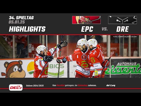 DEL2 Game Highlights Spieltag 34: Eispiraten Crimmitschau vs. Dresdner Eislöwen