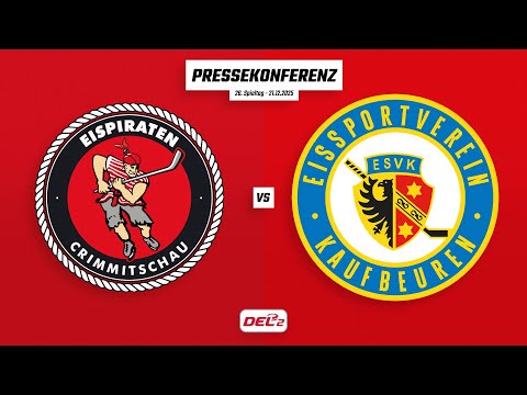 Pressekonferenz 26. Spieltag | Eispiraten Crimmitschau - ESV Kaufbeuren