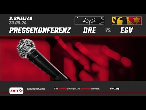 Pressekonferenz Spieltag 3: Dresdner Eislöwen vs. ESV Kaufbeuren