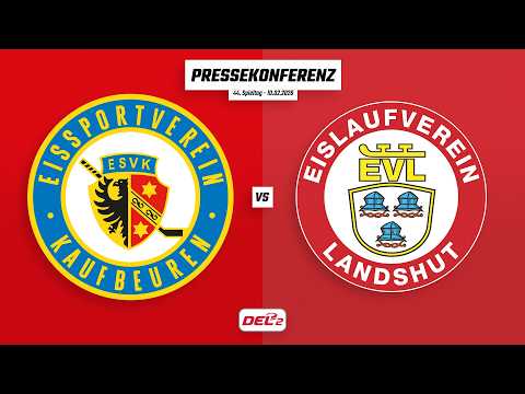 Pressekonferenz 44. Spieltag | ESV Kaufbeuren - EV Landshut