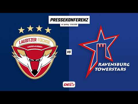 Pressekonferenz 48. Spieltag | Lausitzer Füchse - Ravensburg Towerstars