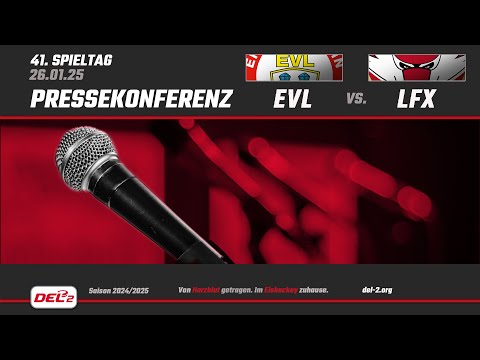 DEL2 Pressekonferenz Spieltag 41: EV Landshut vs. Lausitzer Füchse